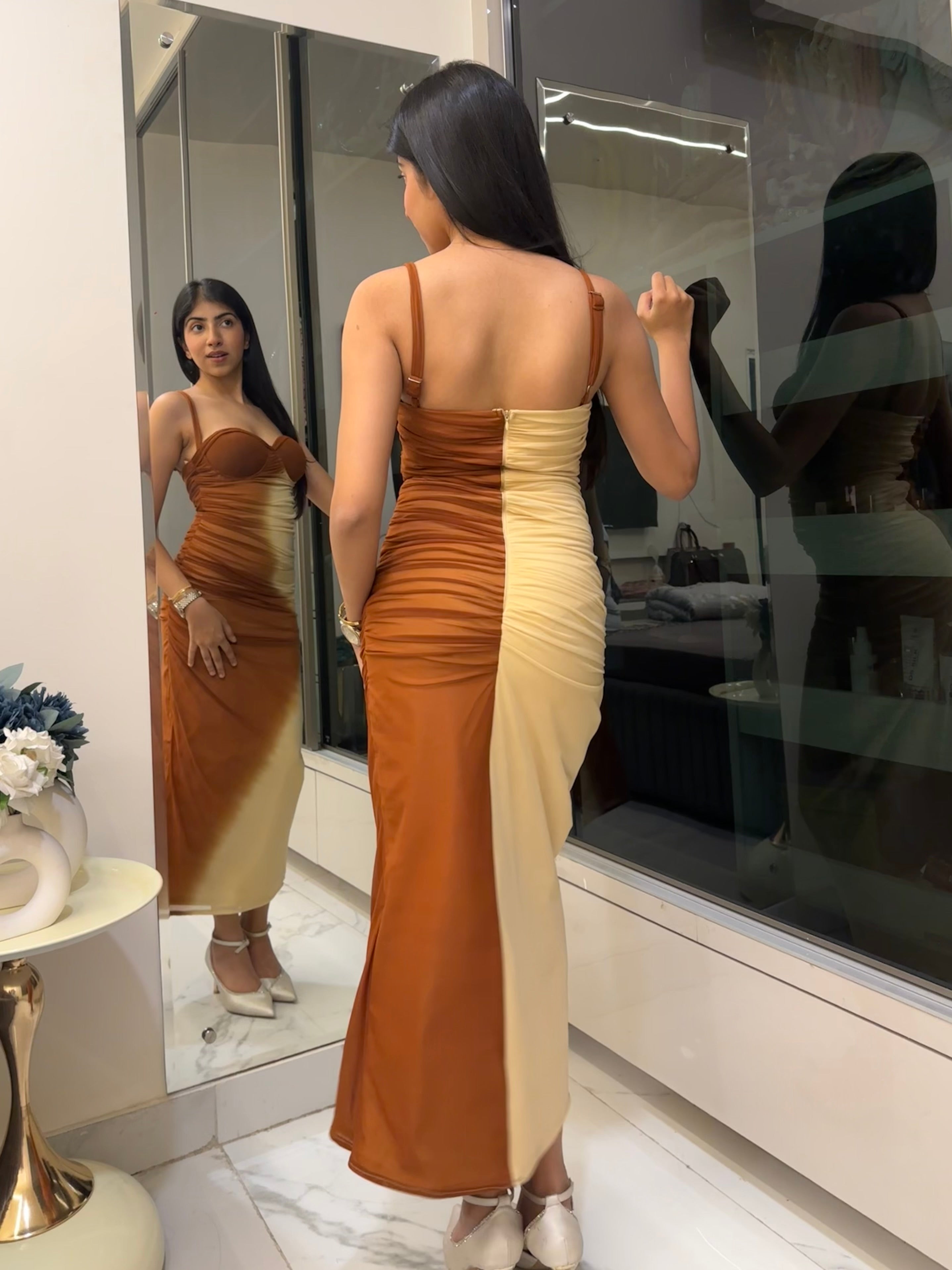 Brown Ombre Dress