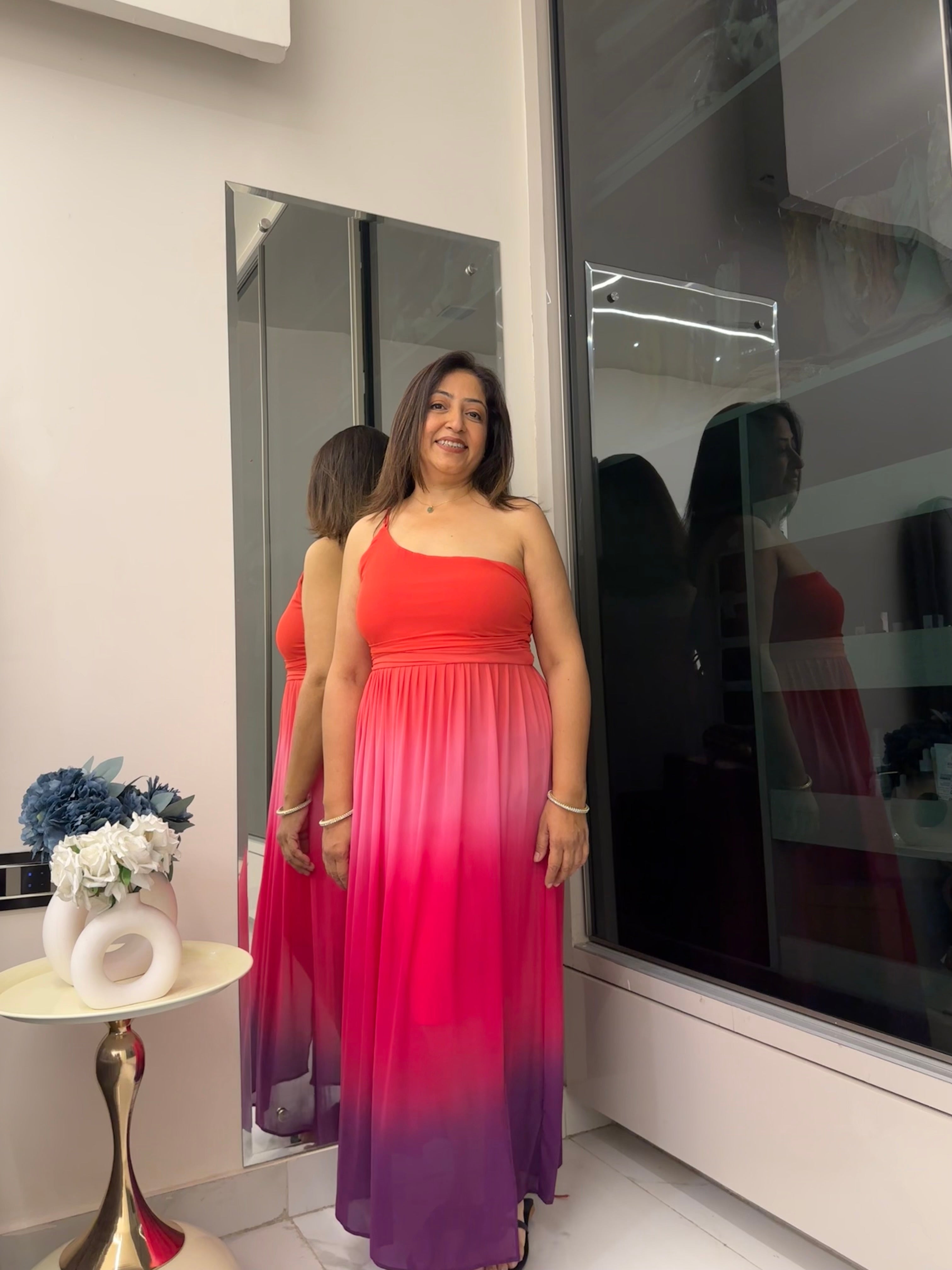 Ombre sunset gown