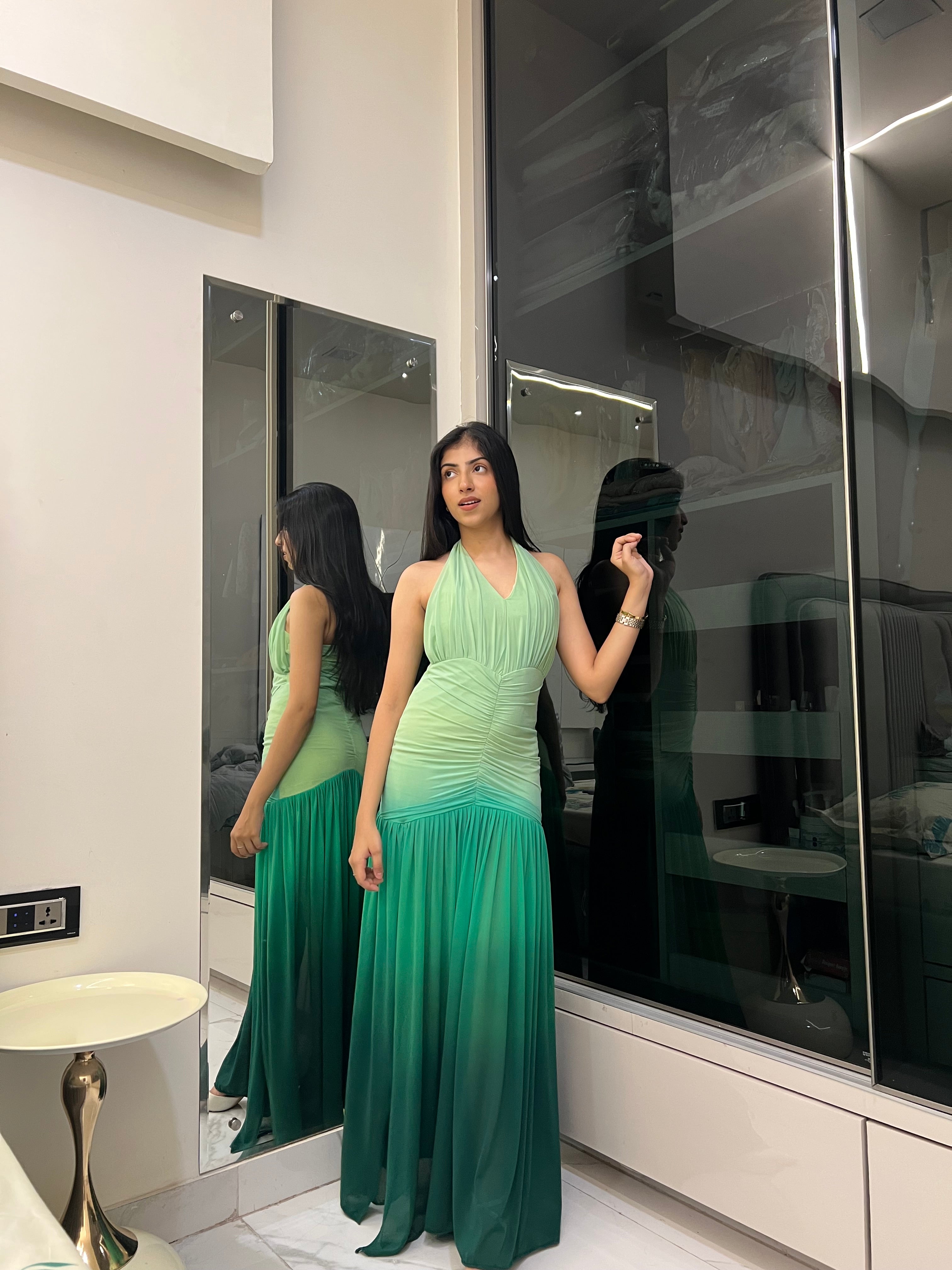 Green Ombre Gown