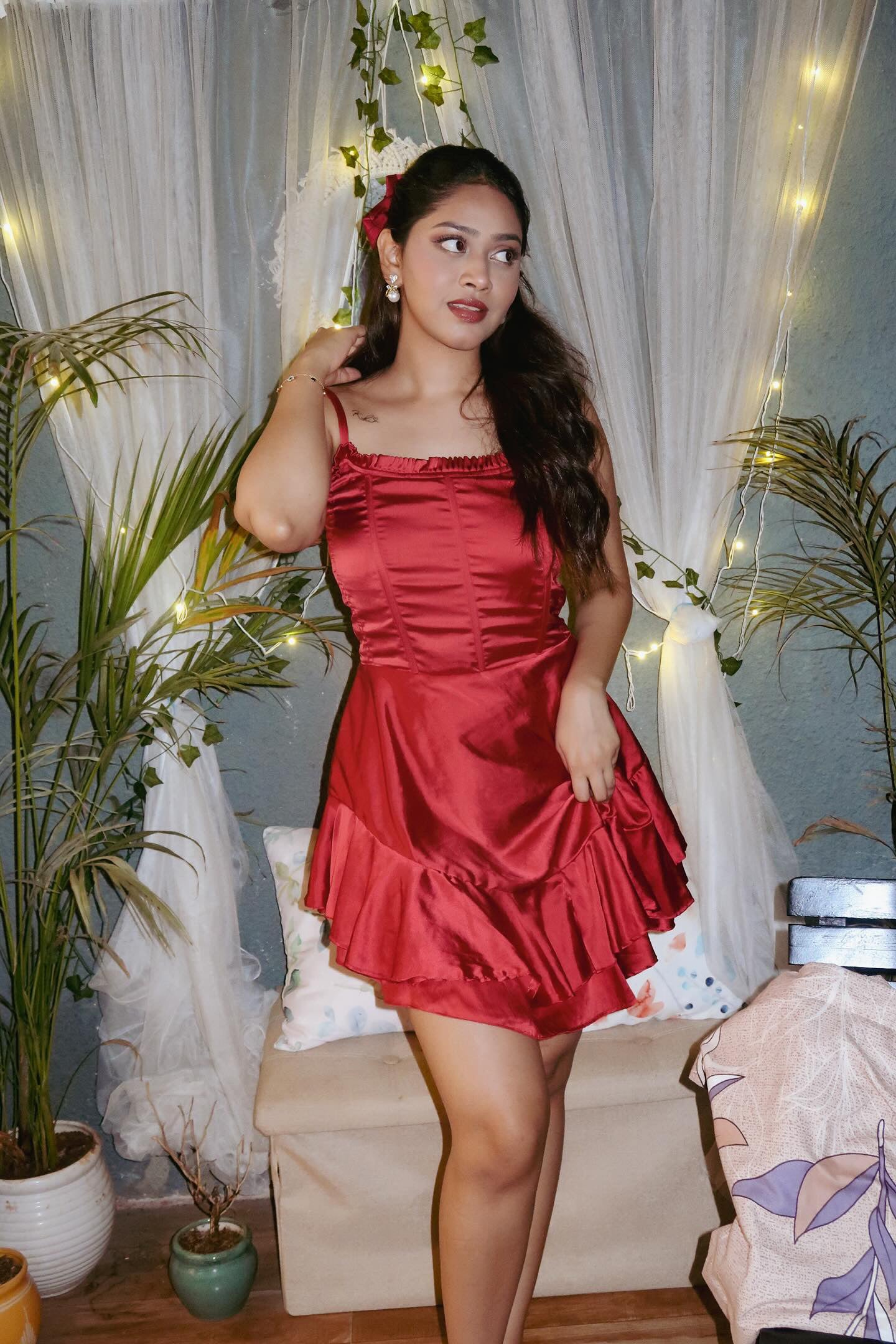 Satin Dress