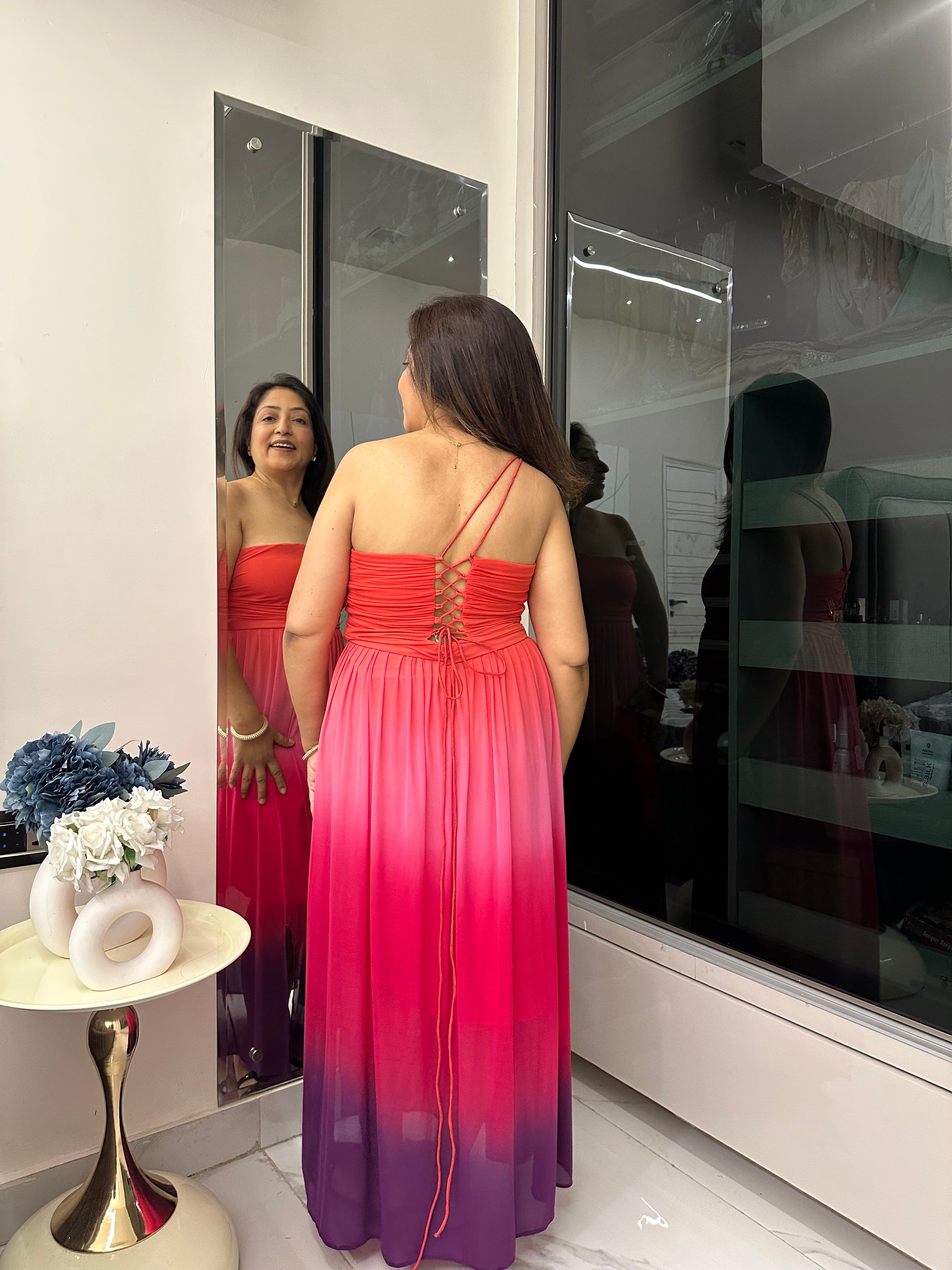 Ombre sunset gown