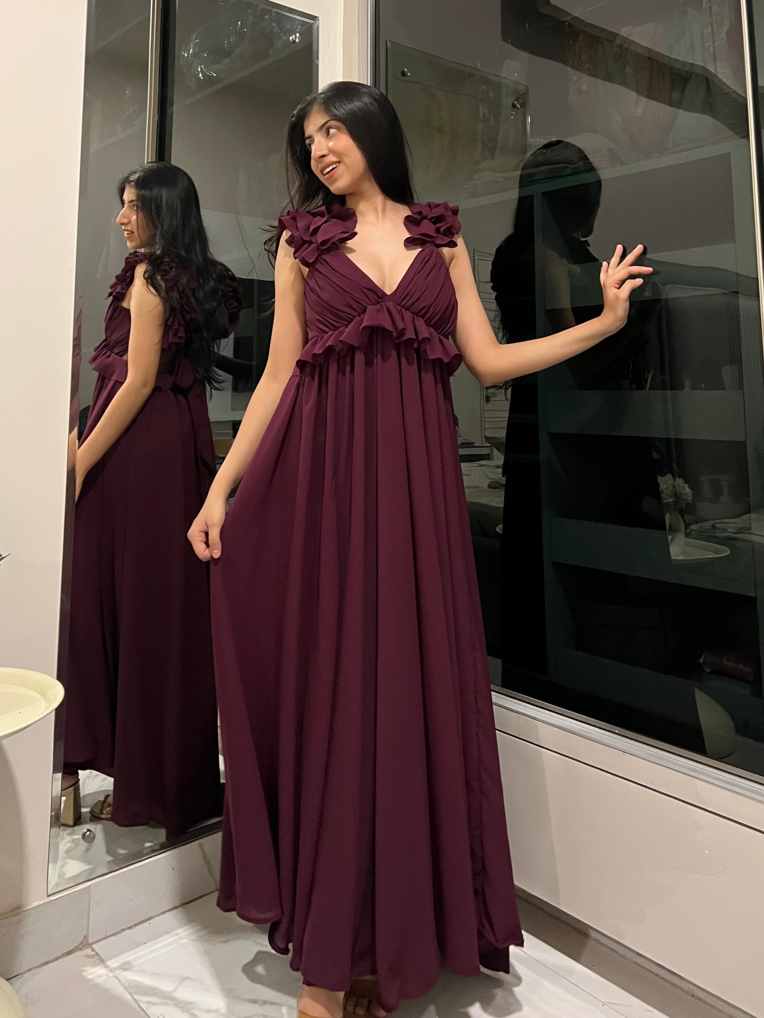 Ruffle Gown