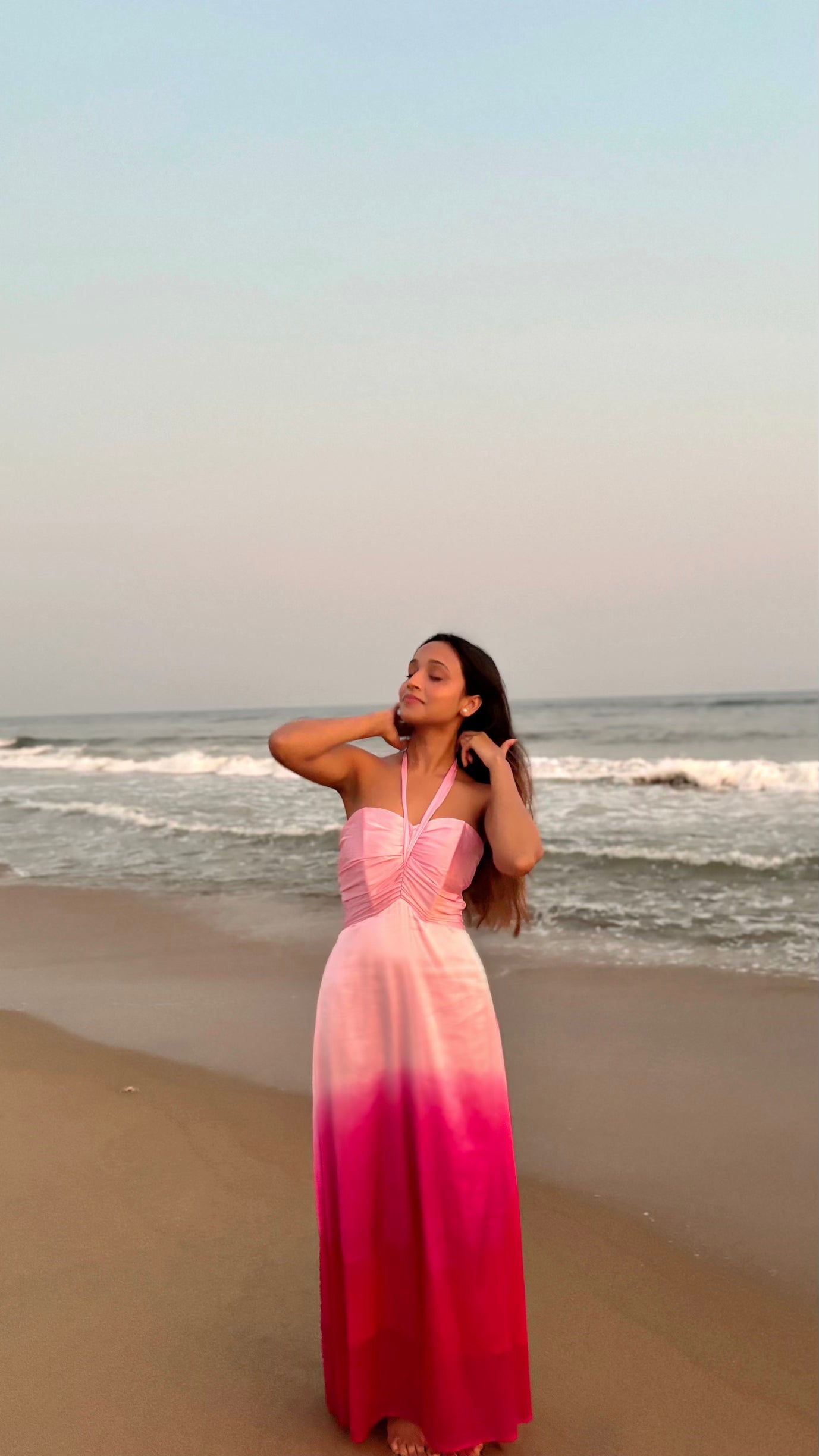 Satin Ombré Dress
