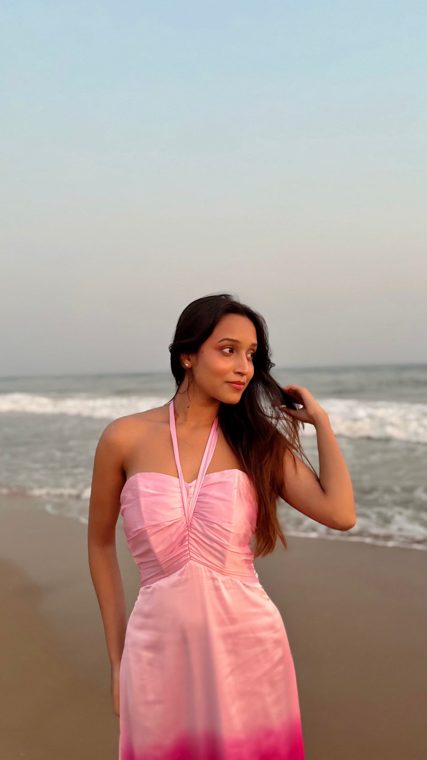 Satin Ombré Dress