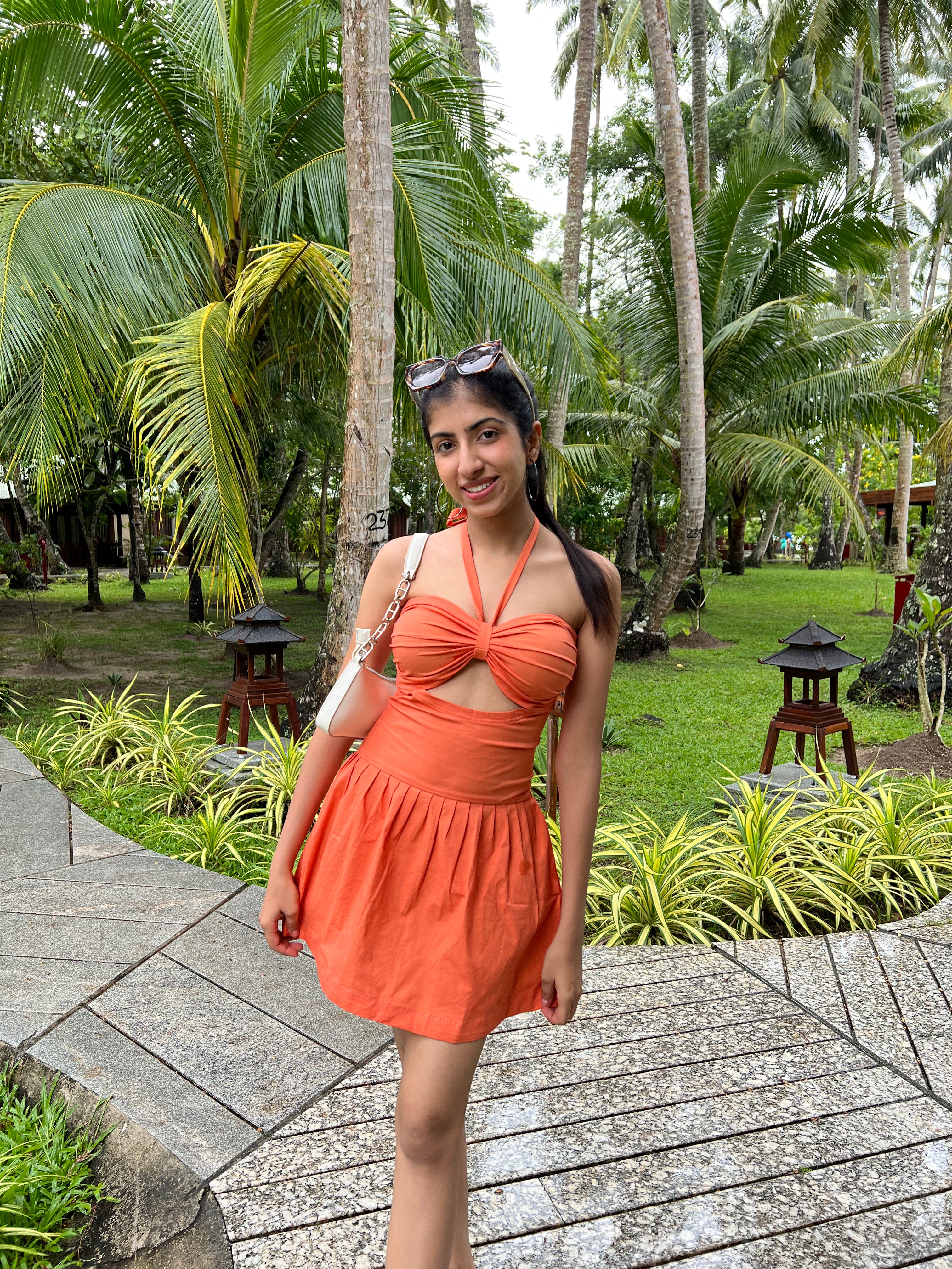 Mini Orange Dress