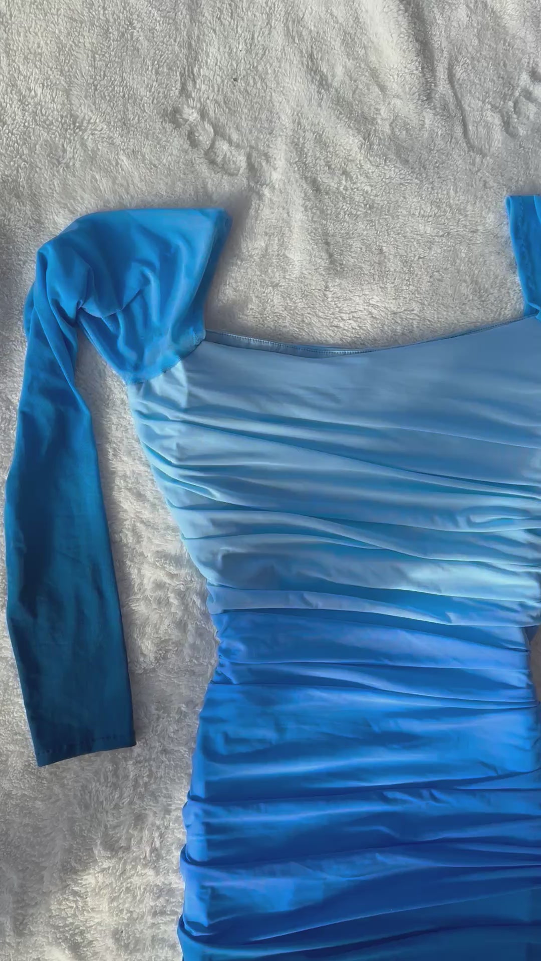 Load video: Ombre full sleeves dress