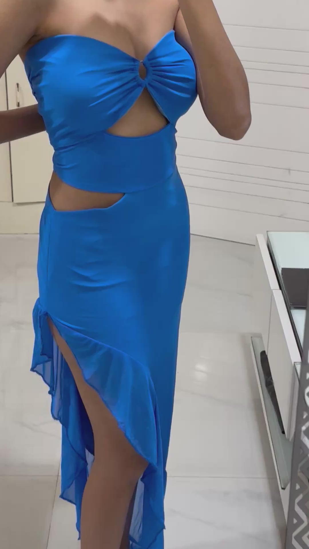 Load video: Ring Slit Dress